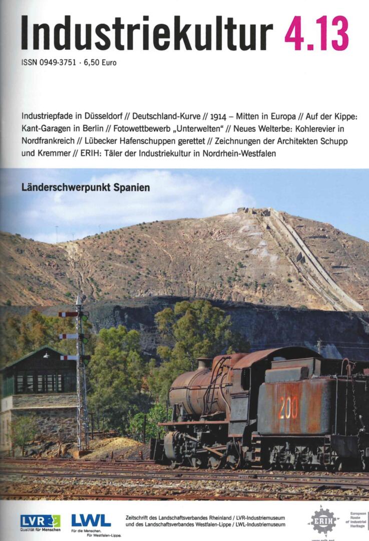La revista alemana Industriekultur publica una amplia monografía sobre el patrimonio Industrial de España en su volumen 4 de 2013